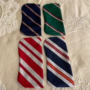 BROOKS BROTHERS Vintage silk tie eyeglass holders